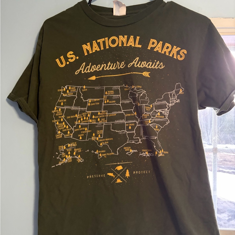 Green U.S. National Parks T-Shirt